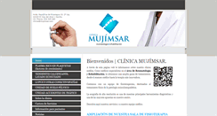 Desktop Screenshot of clinicamujimsar.com